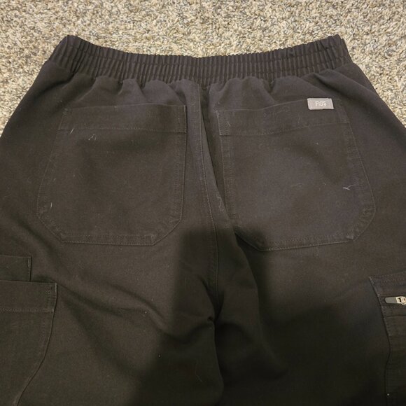 Figs High Waisted Yola Skinny Scrub Pants Black XS Tall - Picture 5 of 5